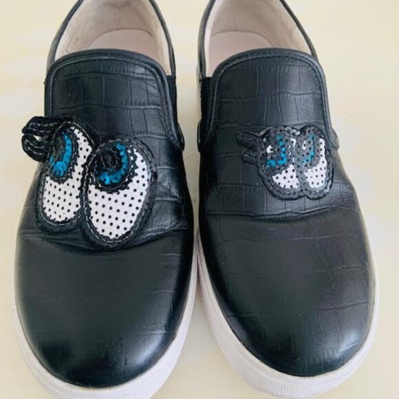 SAFIYA- Leather  - Slip on  sneakers  👀.   6 US/CA - Picture 10 of 11